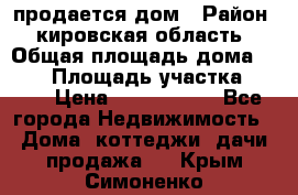 продается дом › Район ­ кировская область › Общая площадь дома ­ 150 › Площадь участка ­ 245 › Цена ­ 2 000 000 - Все города Недвижимость » Дома, коттеджи, дачи продажа   . Крым,Симоненко